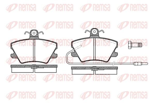 REMSA Brake pad set Article number: 0241.02 cheaply