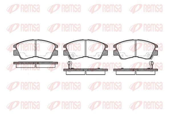 REMSA Brake pad set Article number: 0275.02 cheaply