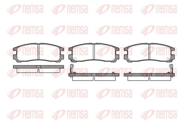 REMSA Brake pad set Article number: 0291.02 cheaply