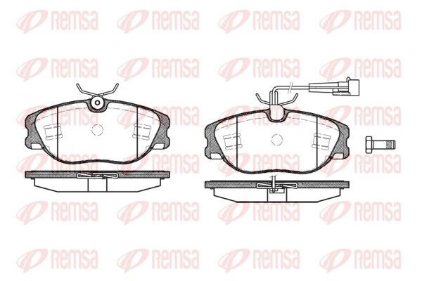 REMSA Brake pad set Article number: 0305.72 cheaply