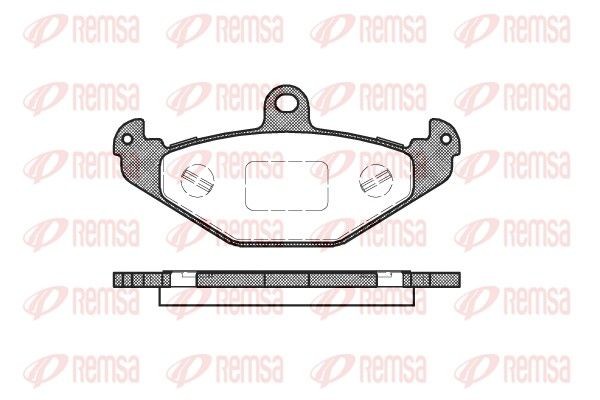 REMSA Brake pad set Article number: 0345.20 cheaply