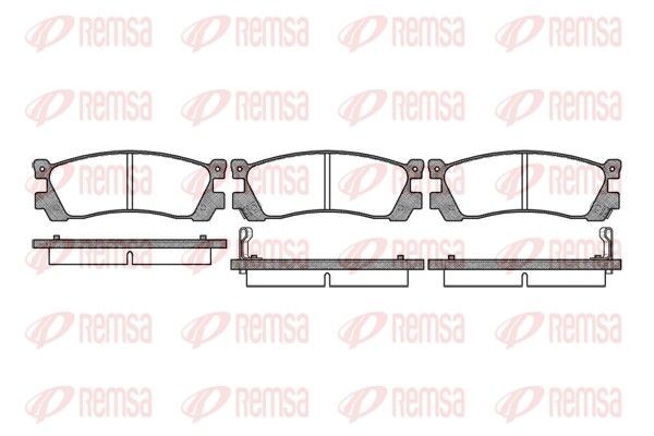 REMSA Brake pad set Article number: 0399.02 cheaply