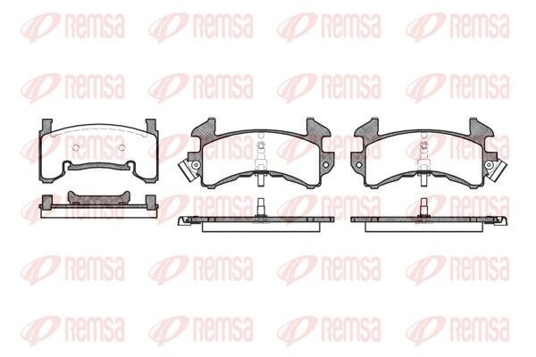 REMSA Brake pad set Article number: 0515.00 cheaply