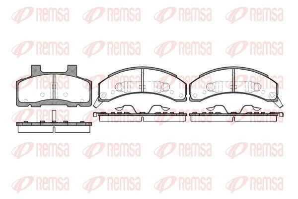 REMSA Brake pad set Article number: 0518.02 cheaply