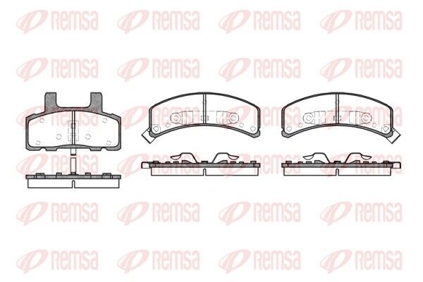 REMSA Brake pad set Article number: 0552.02 cheaply