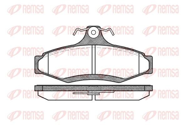 REMSA Brake pad set Article number: 0646.10 cheaply