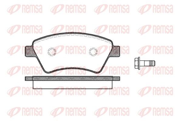 REMSA Brake pad set Article number: 0976.10 cheaply