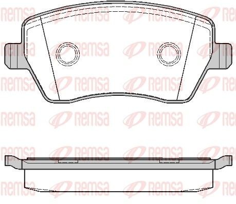 REMSA Brake pad set Article number: 0987.00 cheaply