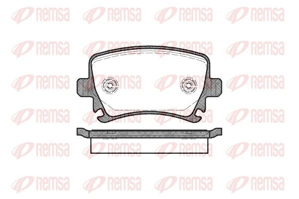 REMSA Brake pad set Article number: 1031.00 cheaply