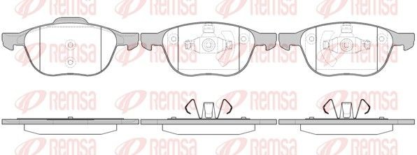 REMSA Brake pad set Article number: 1082.00 cheaply