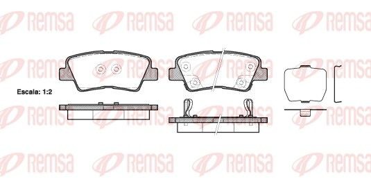 REMSA Piduriklotsid Artikli number: 1362.02 soodsalt
