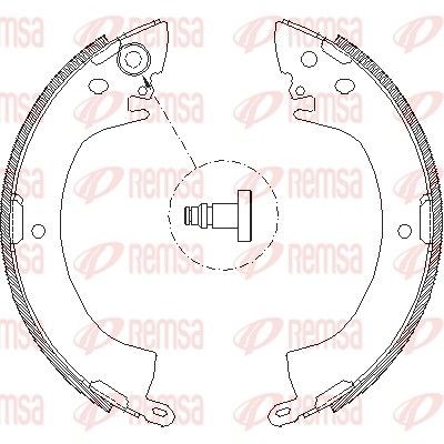 REMSA Brake Shoe Set Article number: 4122.00 cheaply