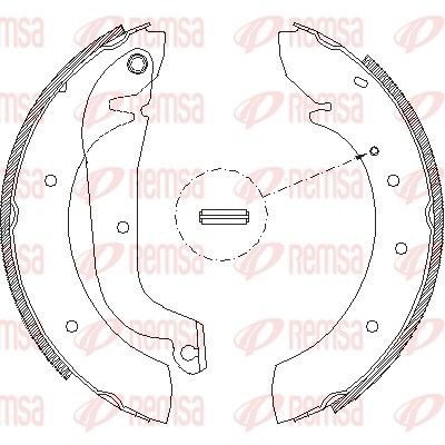 REMSA Brake Shoe Set Article number: 4178.00 cheaply