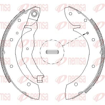REMSA Brake Shoe Set Article number: 4396.01 cheaply