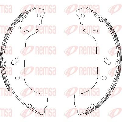 REMSA Brake Shoe Set Article number: 4417.00 cheaply