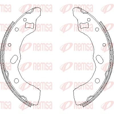 REMSA Brake Shoe Set Article number: 4639.00 cheaply