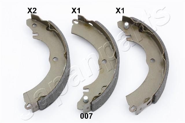JAPANPARTS Brake Shoe Set Article number: GF-007AF cheaply