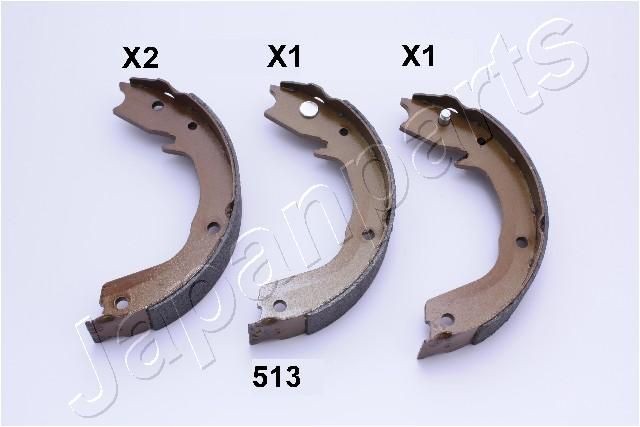 JAPANPARTS Handbrake shoes Article number: GF-513AF cheaply