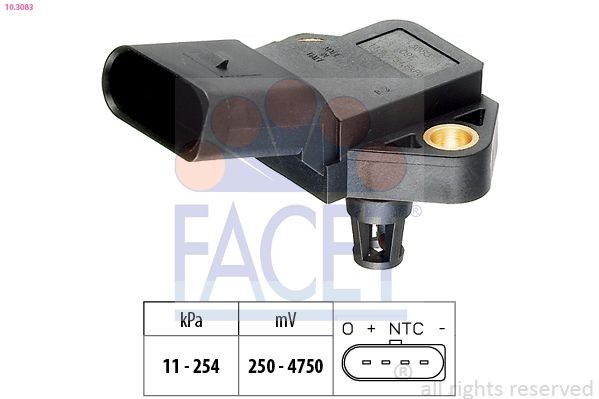 FACET Air Pressure Sensor, height adaptation Article number: 10.3083 cheaply