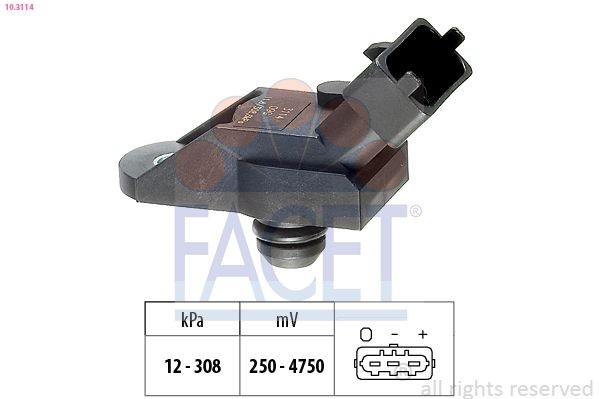 FACET Air Pressure Sensor, height adaptation Article number: 10.3114 cheaply