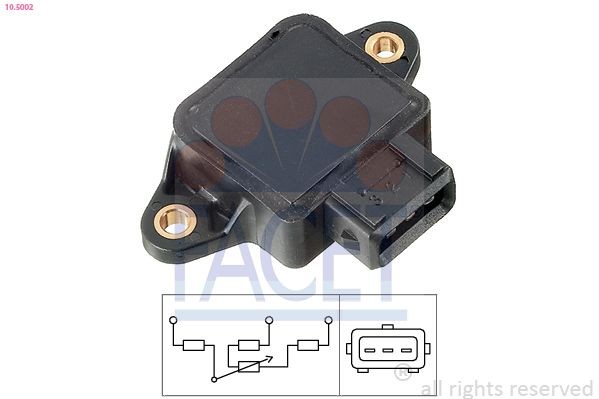 FACET Throttle position sensor Article number: 10.5002 cheaply