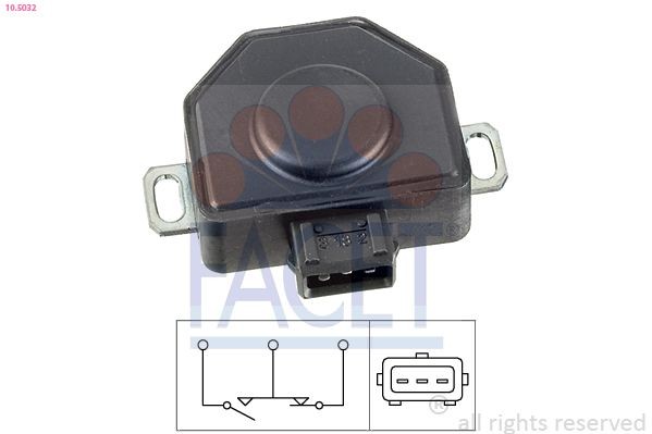 FACET Gasspjæld-potentiometer Varenummer: 10.5032 billige