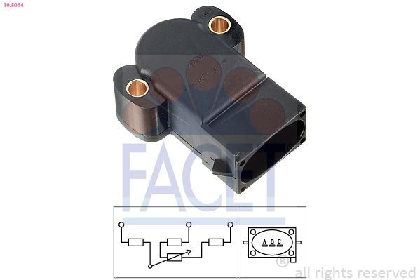 FACET Throttle position sensor Article number: 10.5064 cheaply