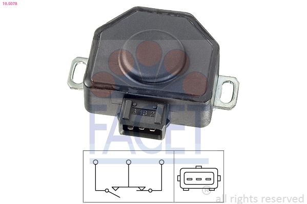 FACET Throttle position sensor Article number: 10.5078 cheaply