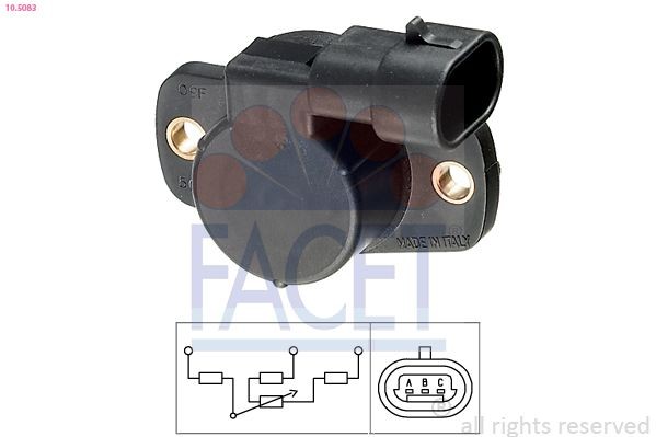 FACET Throttle position sensor Article number: 10.5083 cheaply