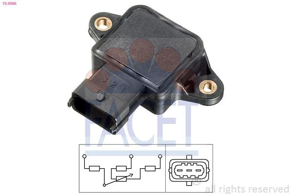 FACET Throttle position sensor Article number: 10.5086 cheaply