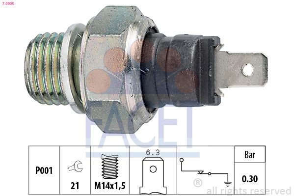 FACET Oil Pressure Switch Article number: 7.0000 cheaply
