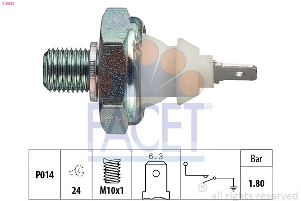 FACET Oil Pressure Switch Article number: 7.0045 cheaply