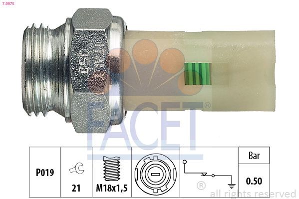 FACET Oil Pressure Switch Article number: 7.0075 cheaply