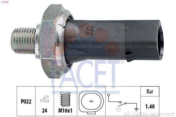 FACET Oil Pressure Switch Article number: 7.0135 cheaply