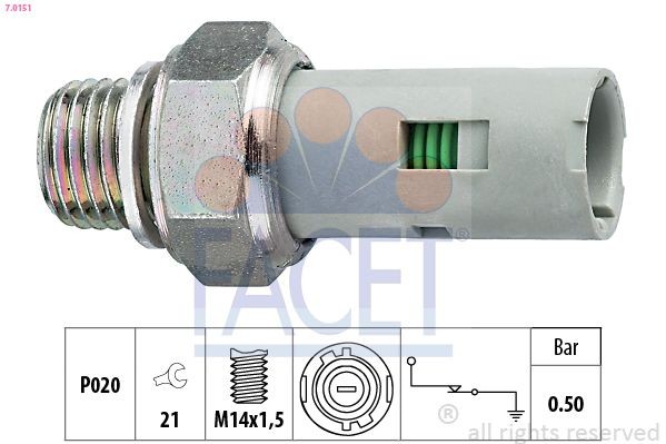 FACET Oil Pressure Switch Article number: 7.0151 cheaply