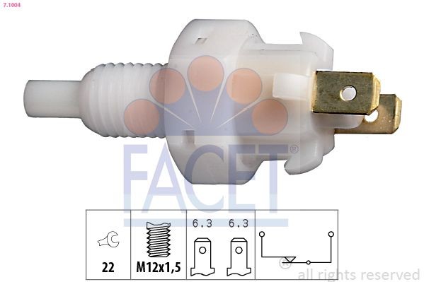 FACET Brake Light Switch Article number: 7.1004 cheaply