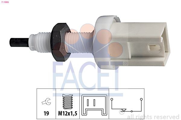 FACET Brake Light Switch Article number: 7.1066 cheaply