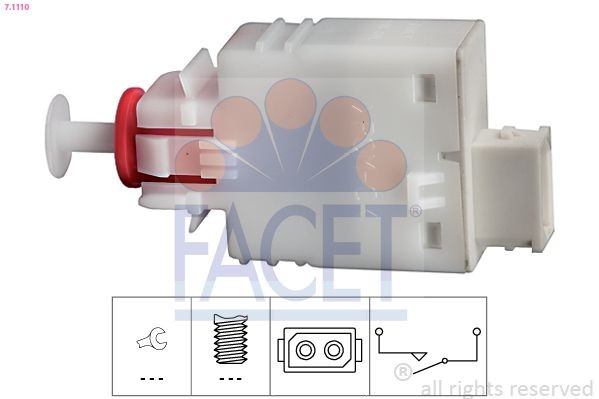 FACET Switch, clutch control (cruise control) Article number: 7.1110 cheaply