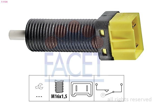 FACET Switch, clutch control (cruise control) Article number: 7.1134 cheaply