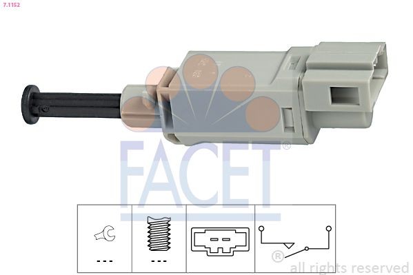 FACET Switch, clutch control (cruise control) Article number: 7.1152 cheaply