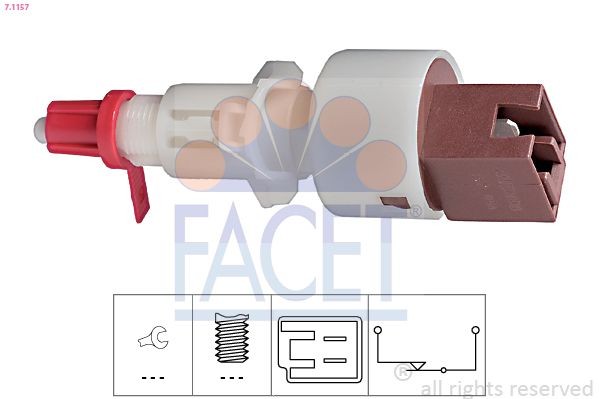 FACET Switch, clutch control (cruise control) Article number: 7.1157 cheaply