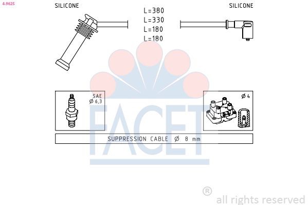 FACET Switch, clutch control (cruise control) Article number: 7.1174 cheaply