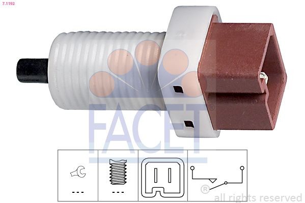 FACET Switch, clutch control (cruise control) Article number: 7.1192 cheaply