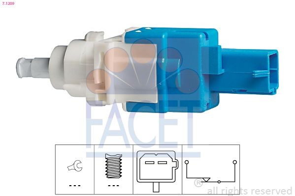 FACET Switch, clutch control (cruise control) Article number: 7.1209 cheaply