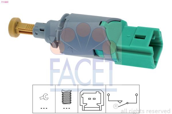FACET Brake Light Switch Article number: 7.1223 cheaply