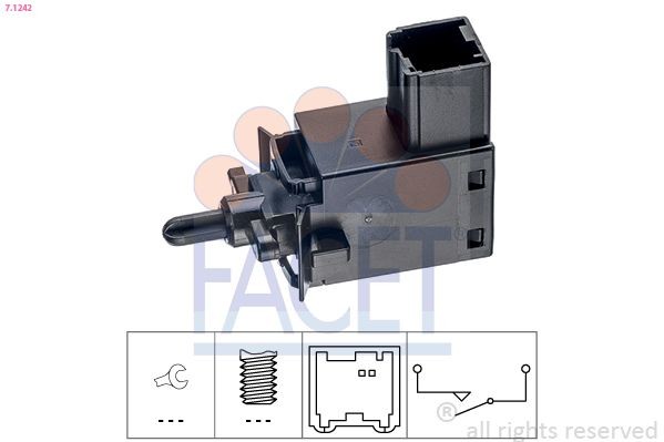 FACET Switch, clutch control (cruise control) Article number: 7.1242 cheaply