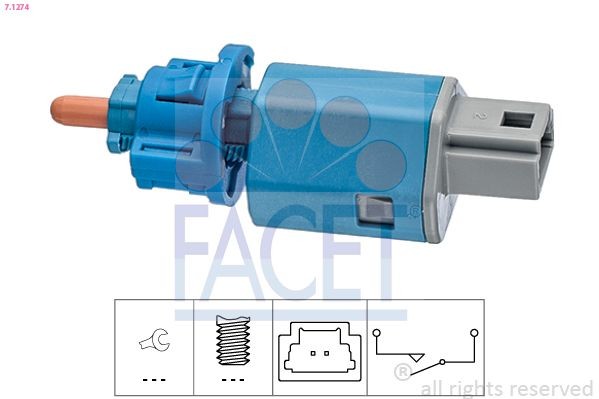 FACET Switch, clutch control (cruise control) Article number: 7.1274 cheaply
