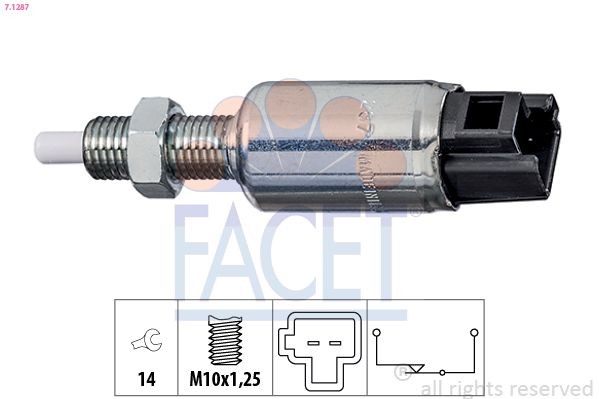 FACET Switch, clutch control (cruise control) Article number: 7.1287 cheaply