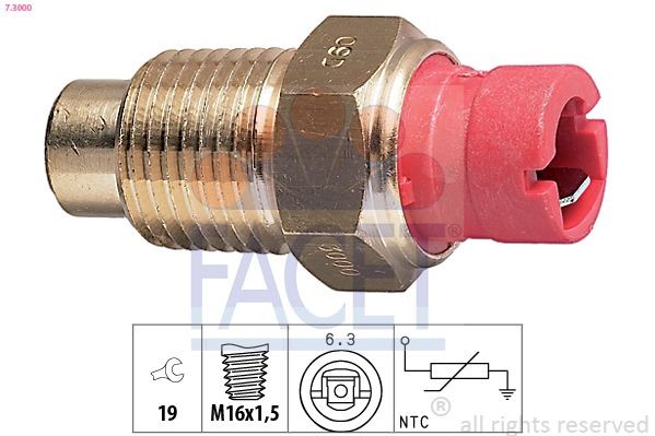 FACET Sensor, motortemperatur artikkelnummer: 7.3000 billig