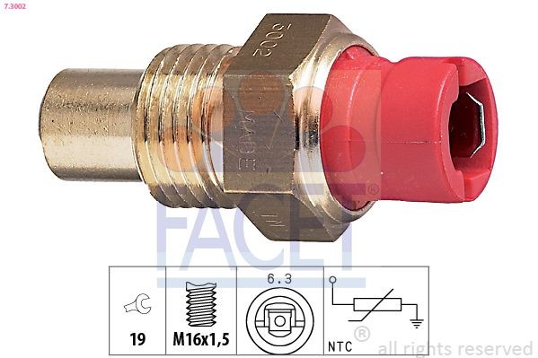 FACET Sensor, coolant temperature Article number: 7.3002 cheaply